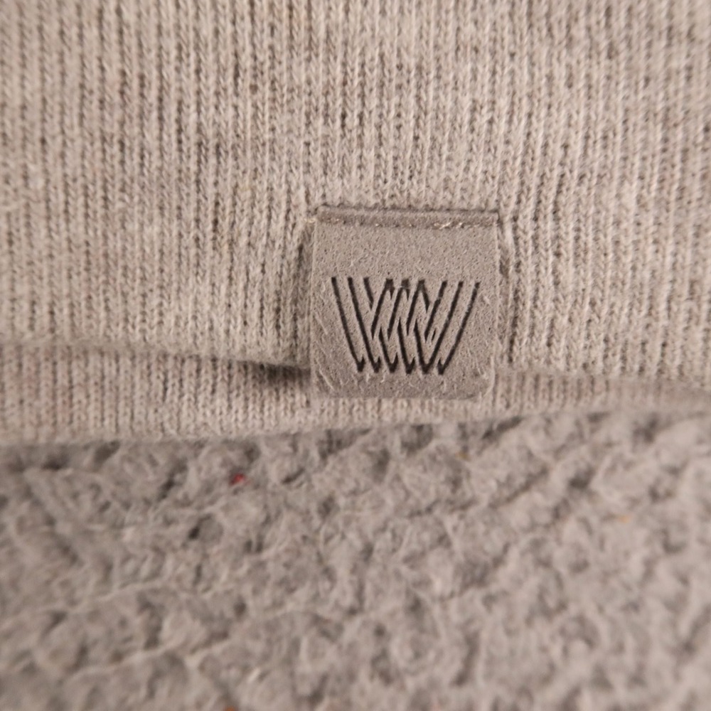 Mack Weldon Sweatshirt Mens XL Gray Beige Solid Cotton Crewneck - Picture 5 of 10